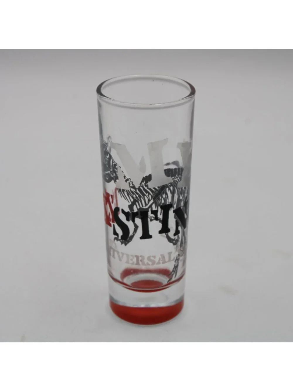 Universal Studios My Exstincts Dinosaur T-Rex Shot Glass 4in Amblin Jurassic Par